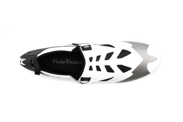 VeloVetta Cycling Shoe White Top View