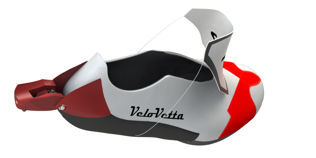 VeloVetta cycling shoe in the open position